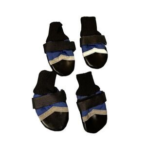 Guardian Gear All Weather Fleece Lined Dog Boots Booties Blue size Small